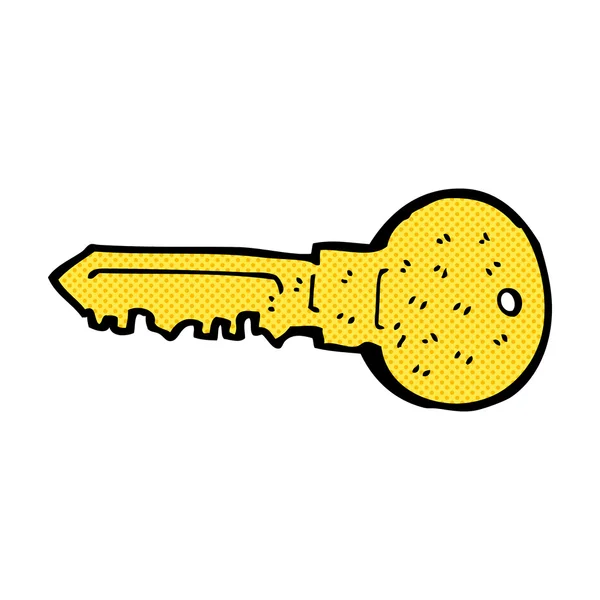 Comic cartoon key — Stock Vector