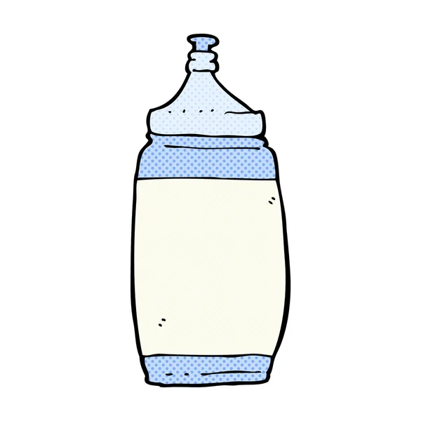 Historieta botella de agua de dibujos animados — Vector de stock