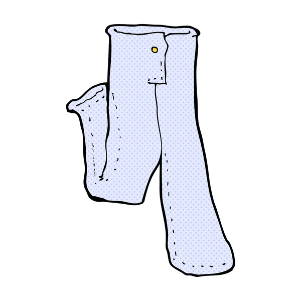 Strip cartoon paar jeans — Stockvector