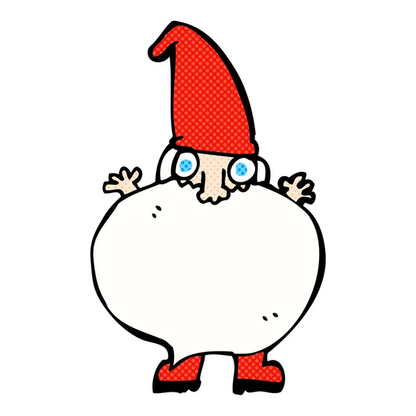 漫画卡通小圣诞老人 — 图库矢量图片