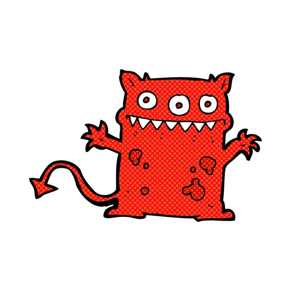 Strip cartoon kleine monster — Stockvector