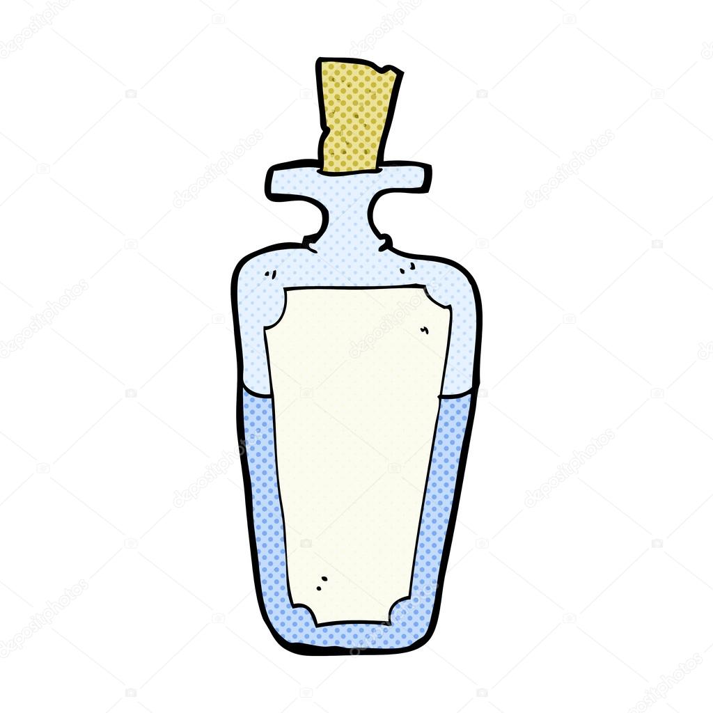 comic cartoon potion bottle