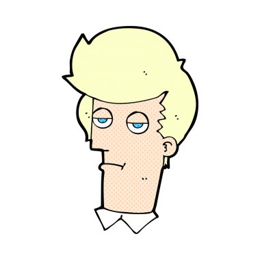 komik karikatür sıkılmış adam