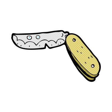 komik karikatür katlama bıçak