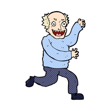 komik çizgi film kötü yaşlı adam