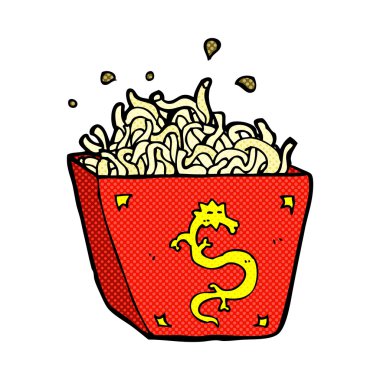 komik karikatür makarna kutusu