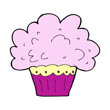 komik karikatür büyük cupcake