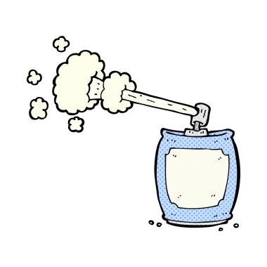 komik karikatür aerosol sprey olabilir