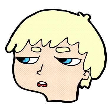 komik karikatür rahatsız çocuk