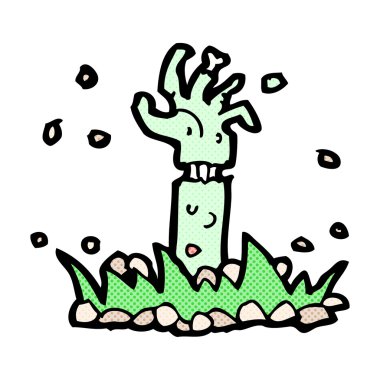 komik çizgi film zombi kol