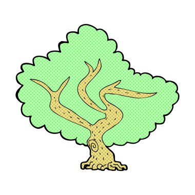 komik karikatür ağaç