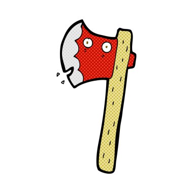 komik karikatür balta