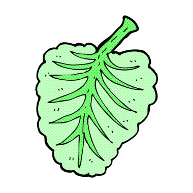 komik karikatür yaprak sembol