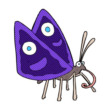 komik karikatür komik kelebek