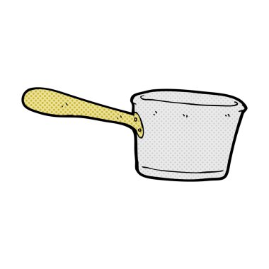 komik karikatür mutfak pan