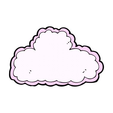 komik karikatür bulut sembolü