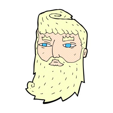 komik karikatür sakallı adam