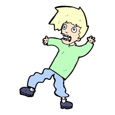 komik karikatür dostum dehşete