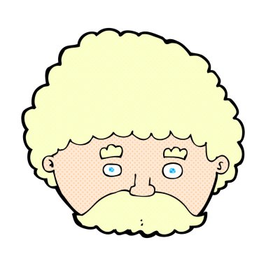 komik karikatür adam bıyıklı