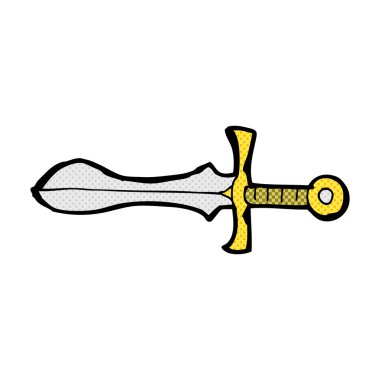 komik karikatür kılıç