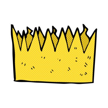 komik karikatür kağıt taç