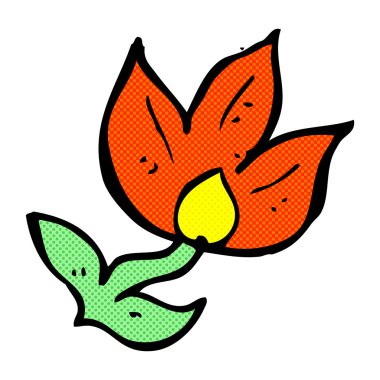 komik karikatür çiçek