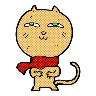 komik karikatür komik kedi şal