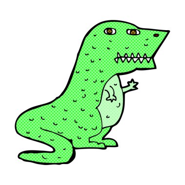 komik karikatür dinozor