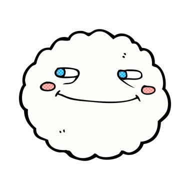 komik karikatür mutlu bulut