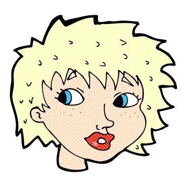 komik karikatür sürpriz kadın