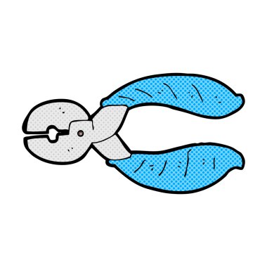 komik karikatür güçlü pense