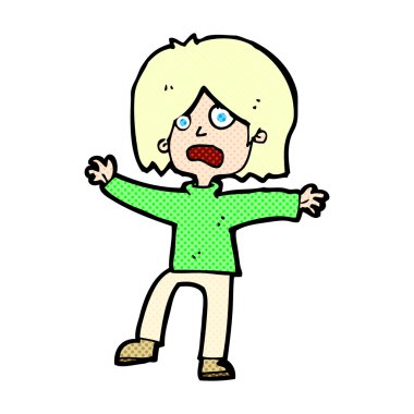 komik karikatür mutsuz kişi