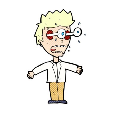 komik karikatür bakan adam