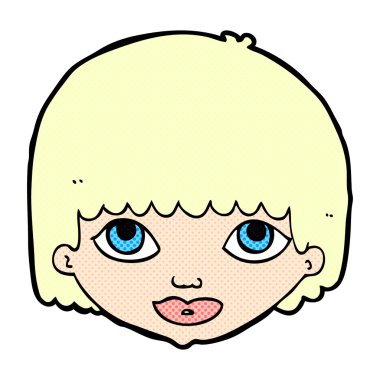 komik karikatür kadın yüzü