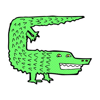 komik karikatür timsah