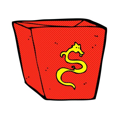 komik karikatür makarna kutusu