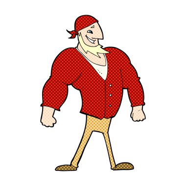 komik karikatür erkekçe gemici