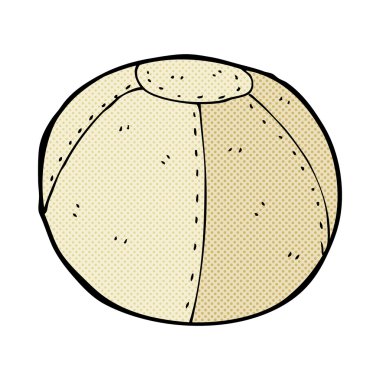 komik karikatür eski dikişli futbol