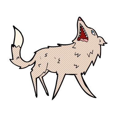 komik karikatür dayama kurt