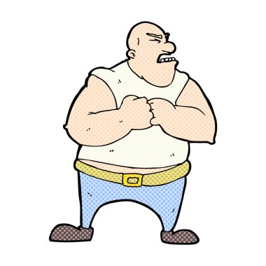 komik karikatür şiddetli birisi