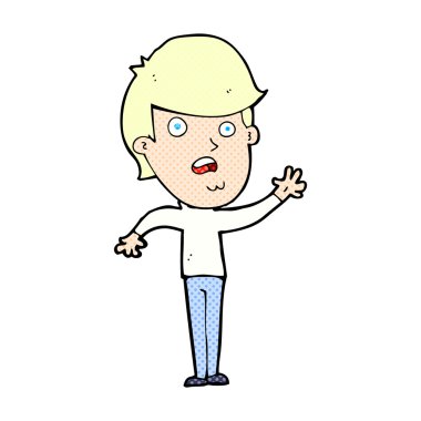 komik karikatür mutsuz çocuk