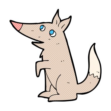 komik karikatür kurt yavrusu