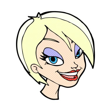 komik karikatür çok kadın yüzü