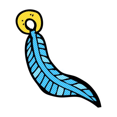 komik karikatür tüy Anahtarlık