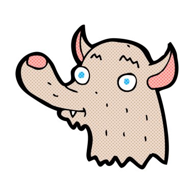 komik karikatür mutlu kurt