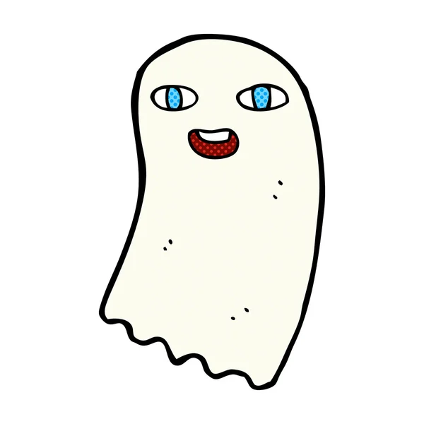 Funny comic cartoon ghost — Stock Vector