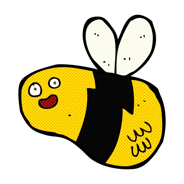 Comic cartoon bee — Stock Vector