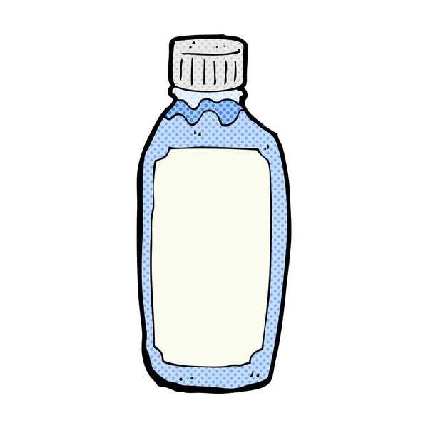 Strip cartoon waterfles — Stockvector