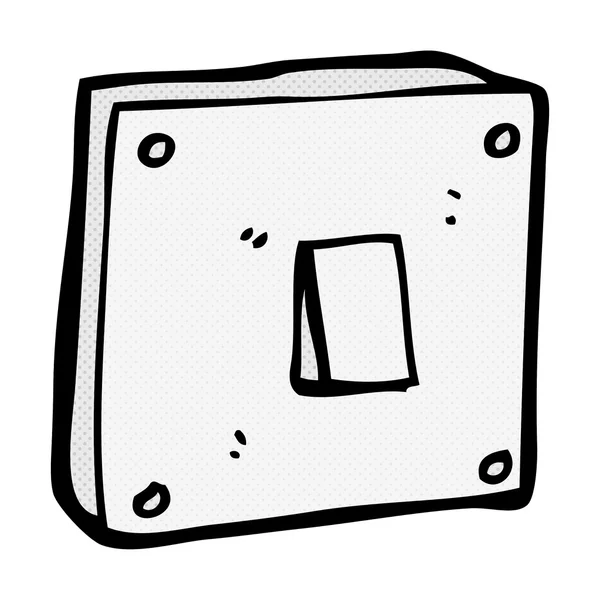 Comic cartoon light switch — стоковый вектор