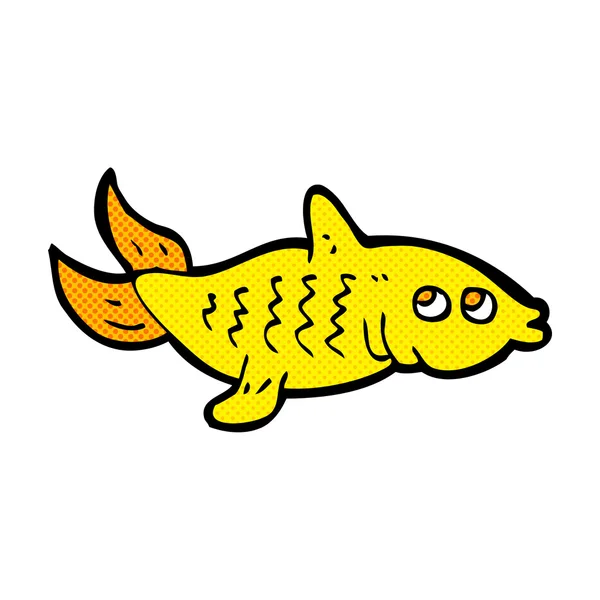 Poisson dessin animé comique — Image vectorielle